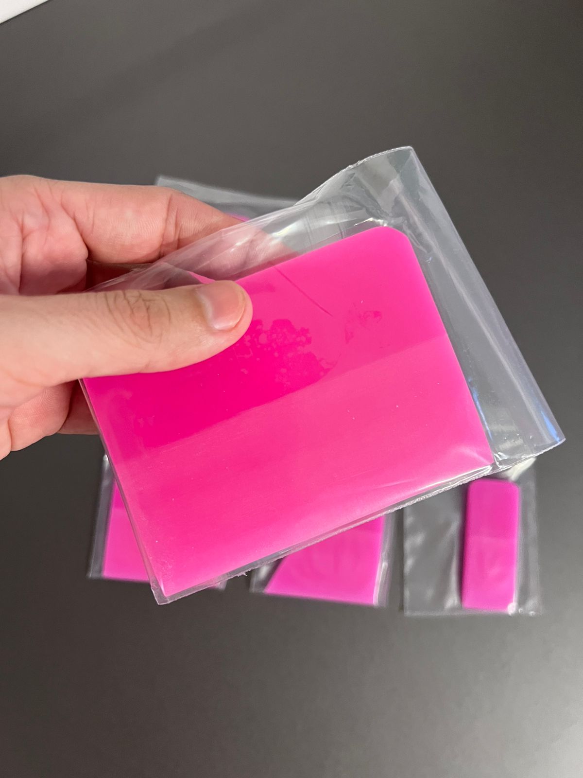 Kit 5 BORRACHAS para Instalação de PPF (opção Azul ou Rosa)