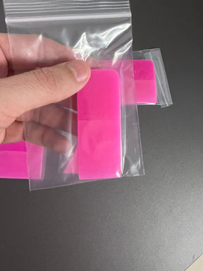Kit 5 BORRACHAS para Instalação de PPF (opção Azul ou Rosa)
