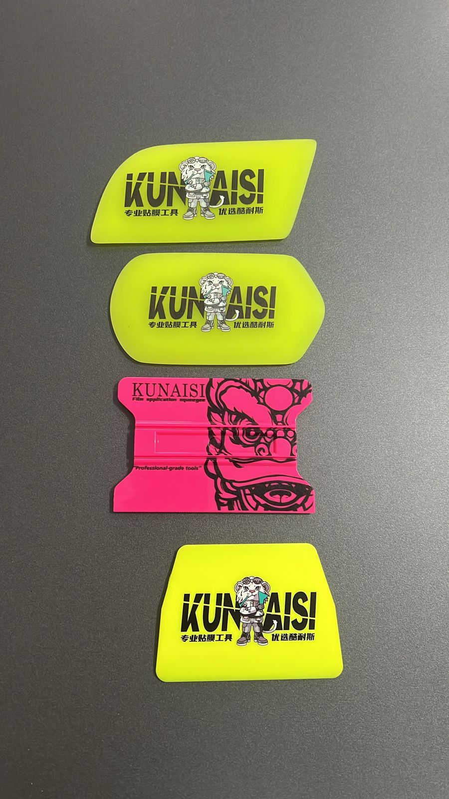 Kit 2 Borrachas + 2 Espátulas para Aplicação e Acabamento PPF
