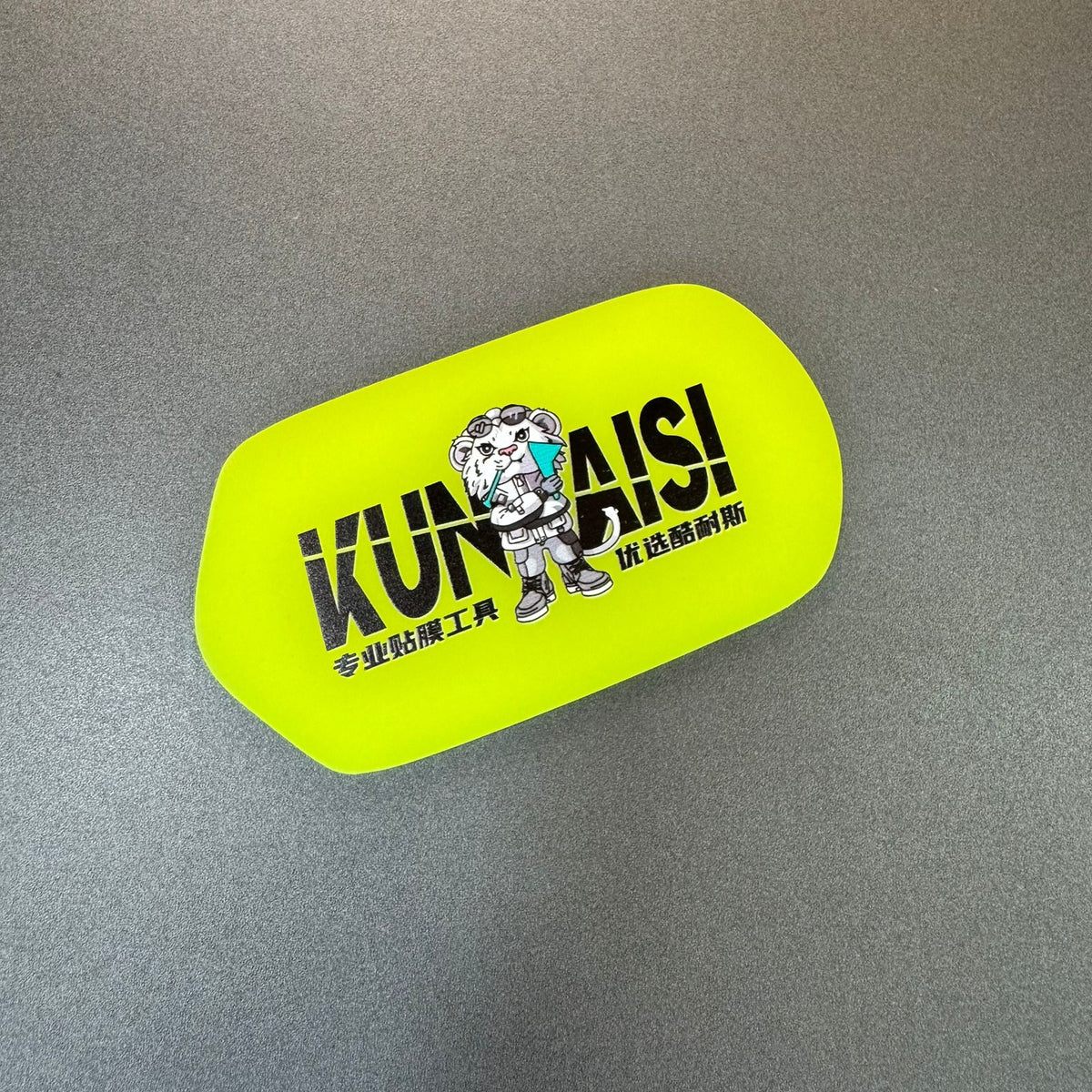 Borracha Premium Kunaisi Formato Concha 12x7cm para Instalação de PPF | Refil Profissional para Aplicação