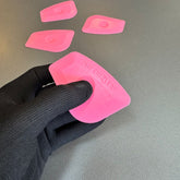 Kit com 5 Tiazinhas Rosa para Aplicação de Películas de Controle Solar (Window Film) | Espátulas Profissionais