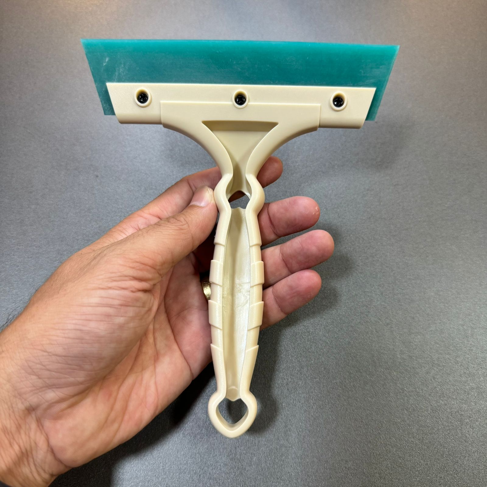 Rodo de Limpeza Profissional com Borracha Verde 15cm | Removedor de Água para Vidros e Películas