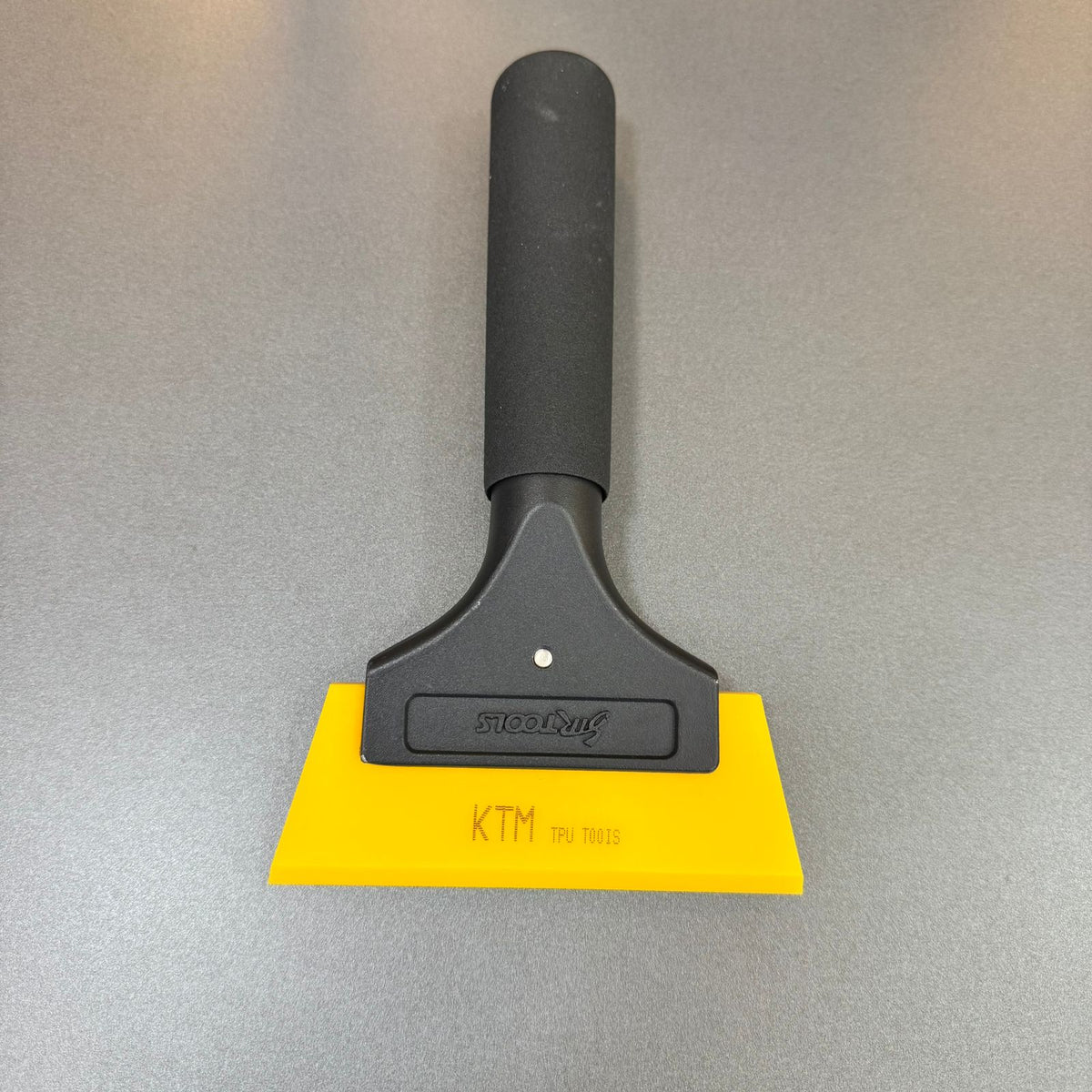 Cabo Profissional em Alumínio com Borracha Amarela Macia 13cm | Para Aplicação de Insulfilm