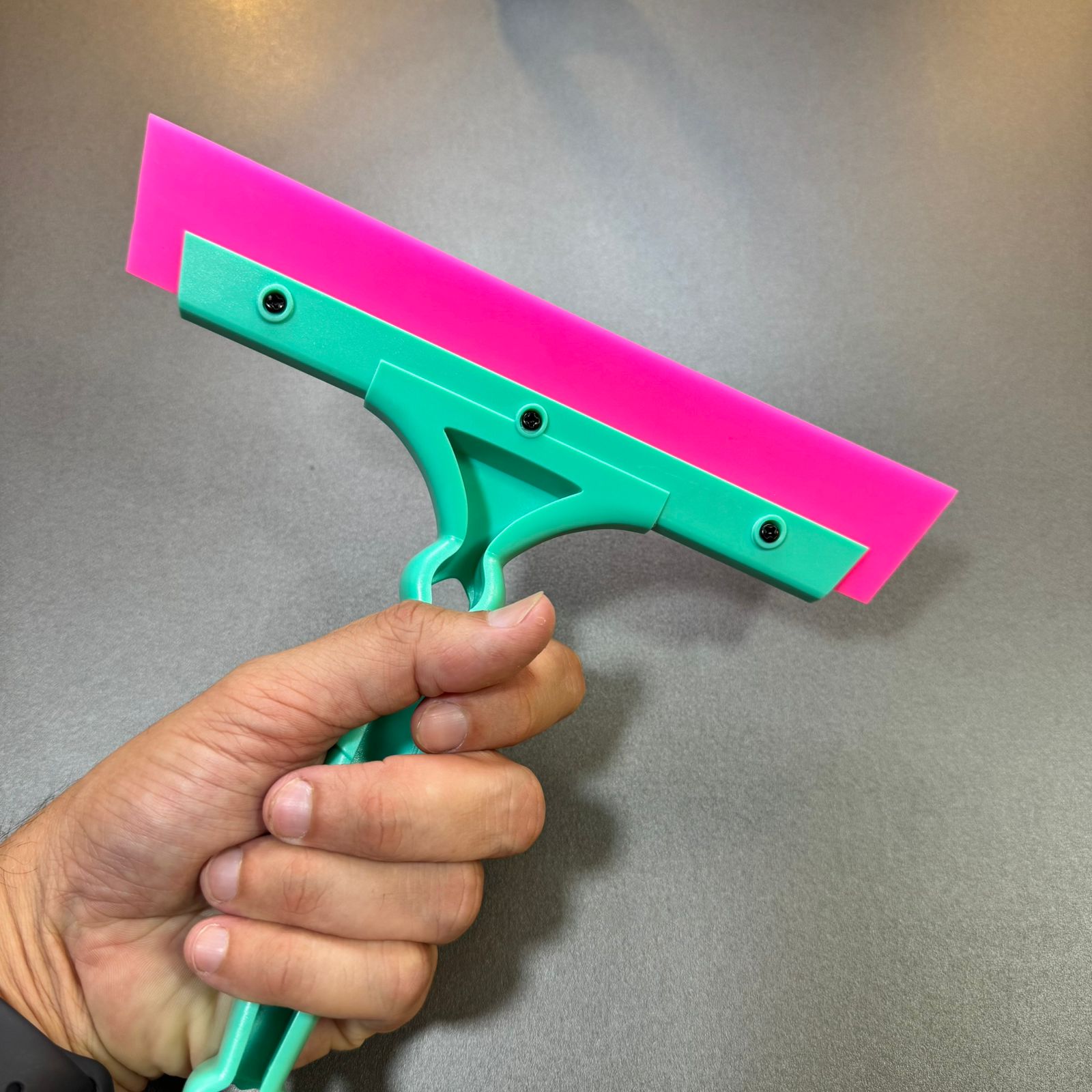 Rodinho de Limpeza e Aplicação — Borracha Rosa 20cm Macia