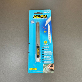 Estilete OLFA SAC-1 Slim 9mm em Aço Inox | Estilete Profissional de Precisão para PPF, Window Film e Adesivos