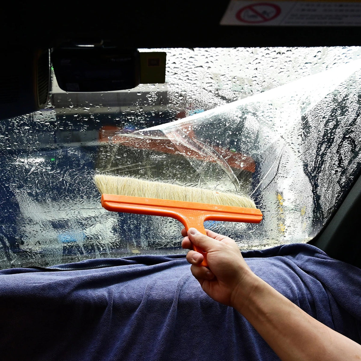 Pincel Foshi 30,5cm para Modelagem e Aplicação de Películas | Ferramenta Profissional para Window Film, PPF e Adesivos