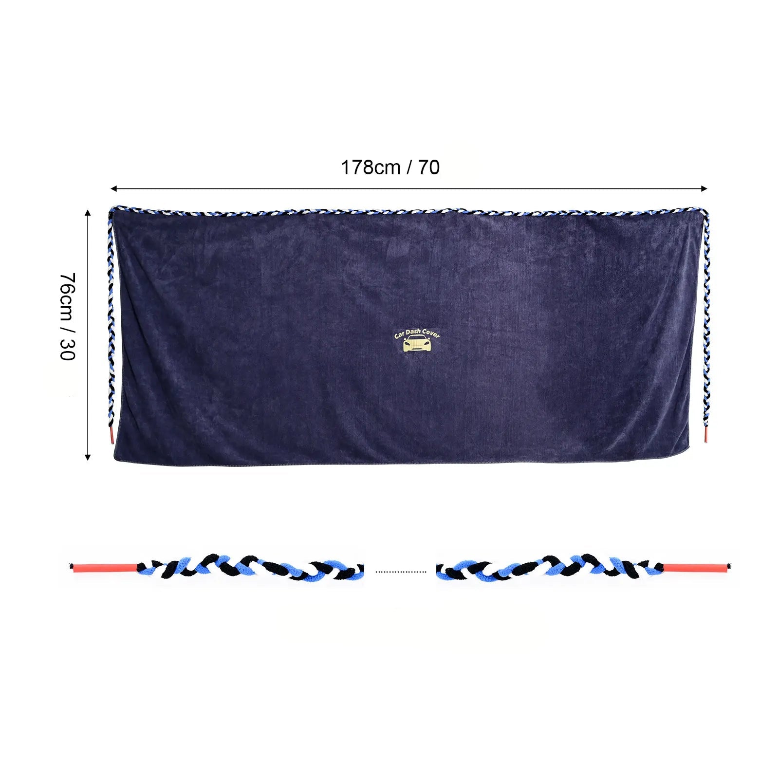 Manta de Proteção para Painel 1,76m x 0,76m | Com Corda de Absorção Trançada de 3m