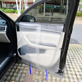 Kit 2 Protetores de Porta c/ Afastador Metálico 50cm   Proteção Profissional
