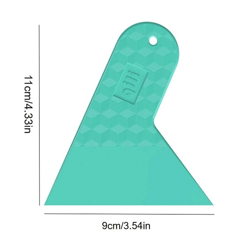 Kit com 4 Espátulas Batedoras Pequenas 10cm x 10cm | Qualidade Premium para PPF e Insulfilm