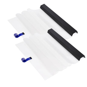 Kit 2 Protetores de Porta c/ Afastador Metálico 50cm   Proteção Profissional