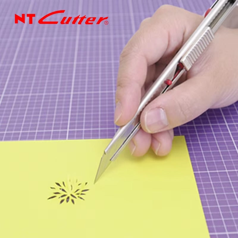 Estilete NT Cutter Inox AD-2P com Bolinha Vermelha | Frete Grátis