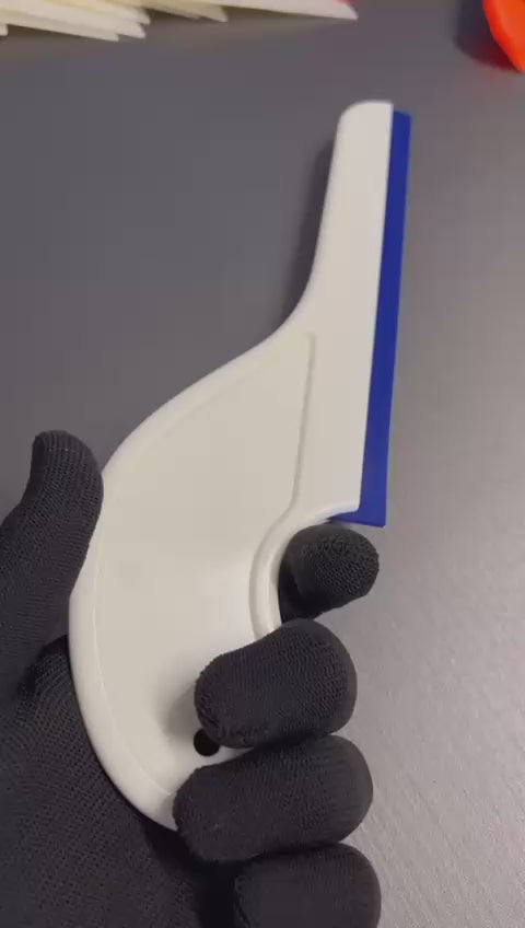 Rodo Spider branco com Borracha para aplicação de window film