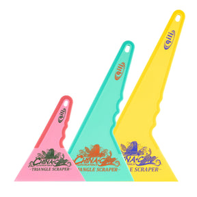 Kit com 3 Batedores Premium Qili Tools Cabo Emborrachado | Com Fita Protetora (28,5cm / 23,5cm / 14,5cm)